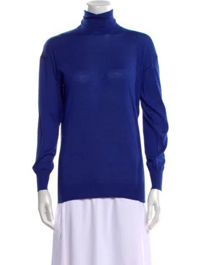Pre-owned Tom Ford Turtleneck Sweater In Blue