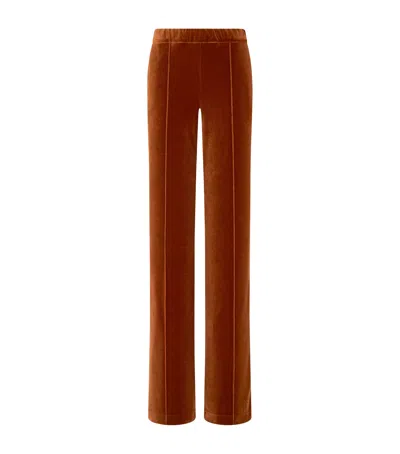 Tom Ford Velour Sweatpants In Brown