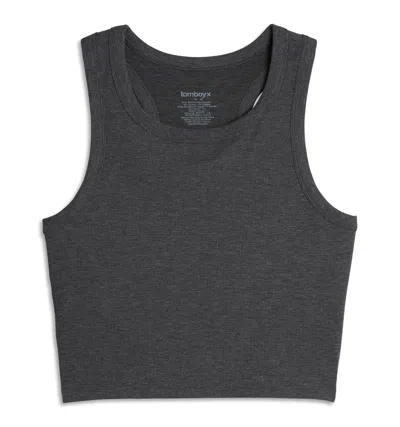Tomboyx Bamboo Rib Bra Top In Gray