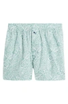 Tommy Bahama Cotton Pajama Boxers In Mint Print