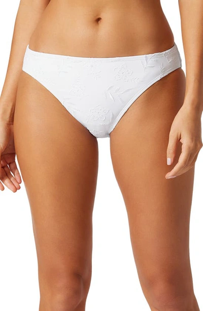 Tommy Bahama Embroidered Hipster Bikini Bottoms In White