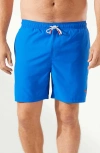 Tommy Bahama Naples Shore Swim Trunks In Cobalt Sea