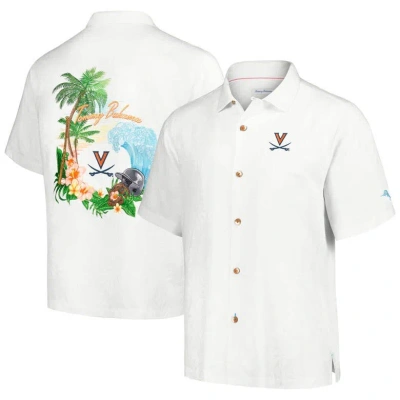 Tommy Bahama White Virginia Cavaliers Castaway Game Camp Button-up Shirt
