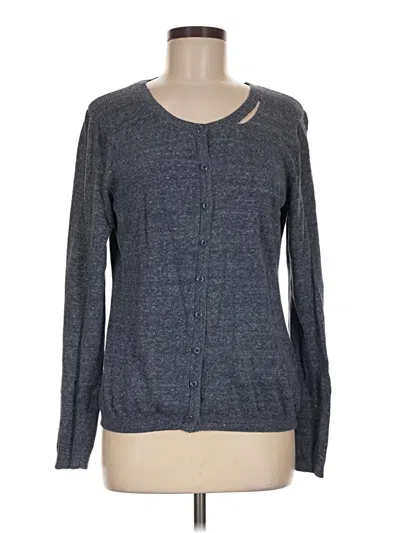 Pre-owned Tommy Hilfiger Cardigan Sweater In Gray