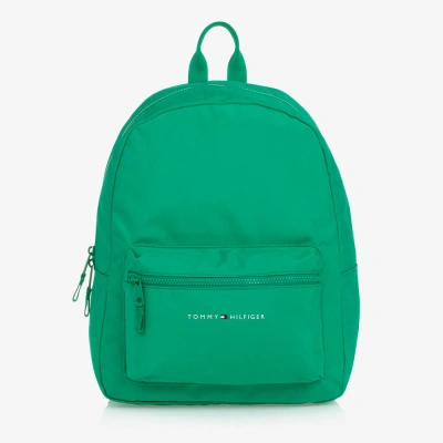 Tommy Hilfiger Kids' Green Canvas Backpack (38cm)