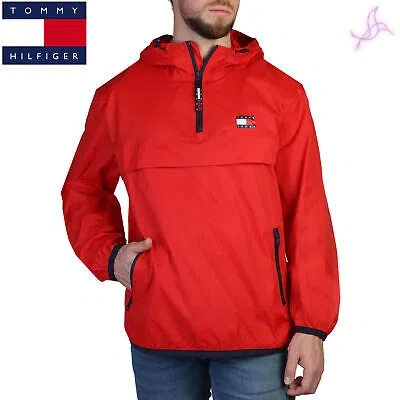 Pre-owned Tommy Hilfiger Jacket  Dm0dm15906 Man Red 134431 Clothing Genuine