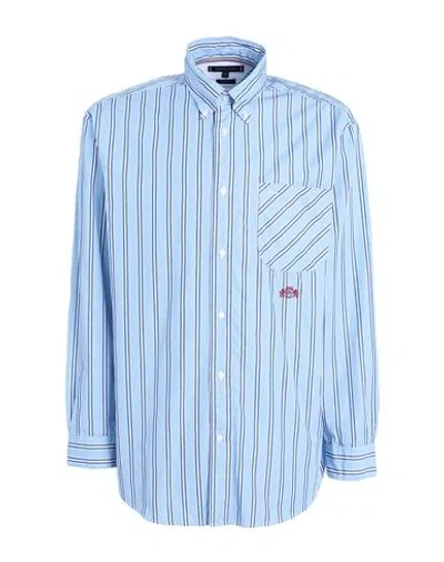 Tommy Hilfiger Man Shirt Light Blue Size L Cotton