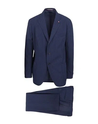 Tommy Hilfiger Man Suit Midnight Blue Size 46 Polyester