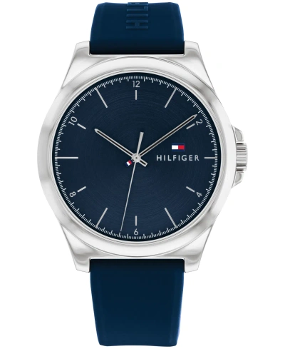 Tommy Hilfiger Men's Quartz Blue Silicone Watch 42mm