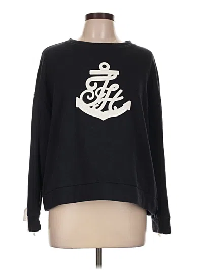 Pre-owned Tommy Hilfiger Sweatshirt In Black