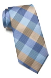 Tommy Hilfiger Tartan Grid Tie In Navy/ Taupe