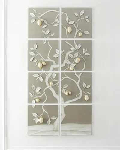 Tommy Mitchell Lemon Tree Panel On Warm Silver