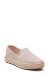 Toms Carol Suede Platform Espadrille In Light/ Pastel Pink