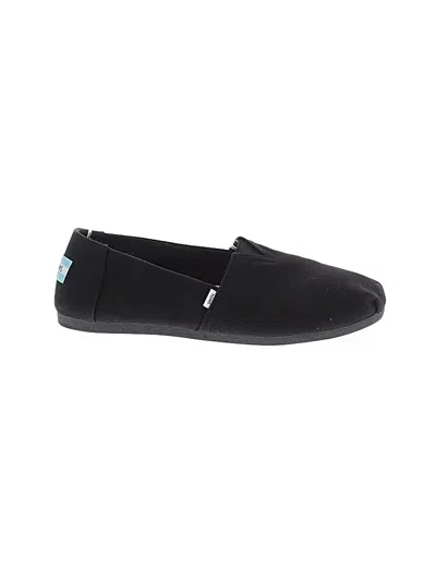 Pre-owned Toms Flats In Black
