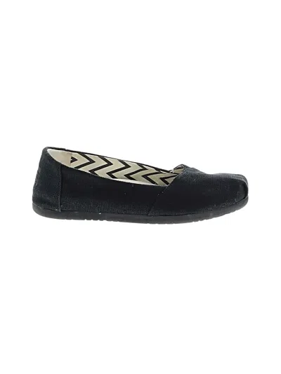 Pre-owned Toms Flats In Black