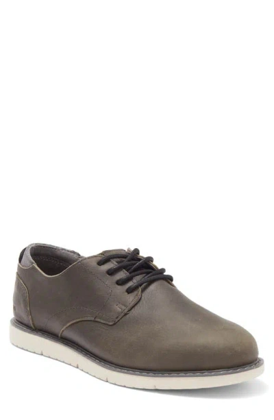 Toms Navi Oxford In Smoke Grey Leather