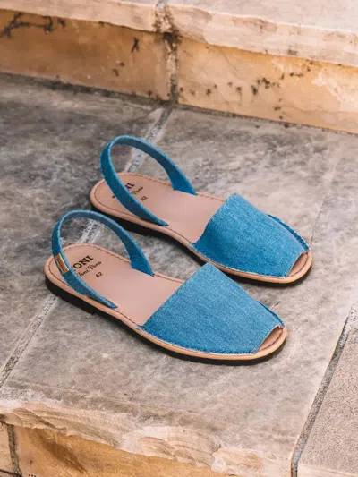 Toni Pons Men's Denim Espadrille With Leather Sole - Grau-tx In Blue