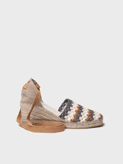 Toni Pons Women's Wedge Espadrille In Multicolour Crochet - Georgina