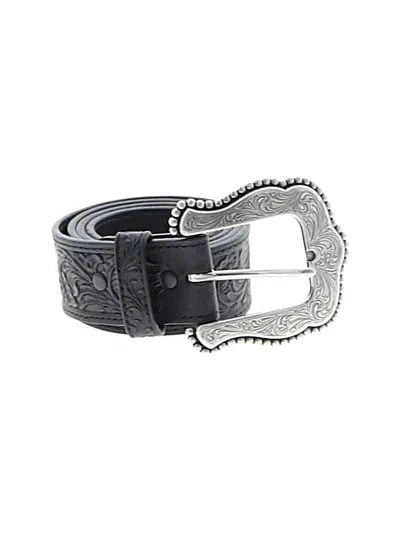 Pre-owned Tony Lama Leather Belt In Black