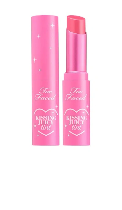 Too Faced Kissing Juicy Tint Lip Balm Bubblegum 0.1 Oz/3 ml In Pink