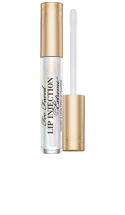 Too Faced Lip Injection Extreme Lip Plumper Gloss Original Clear 0.14 oz/ 4 ml In White