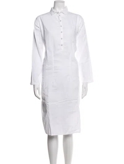 Pre-owned Toogood Knee-length Dress In White