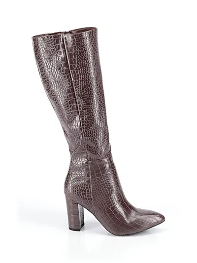 Pre-owned Top Moda Boots Burgundy Shoes