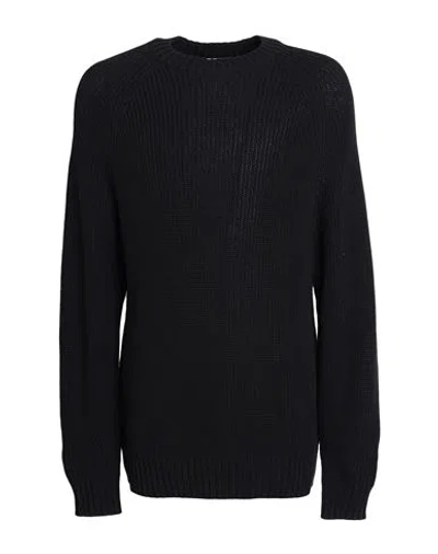 Topman Man Sweater Black Size L Cotton, Acrylic