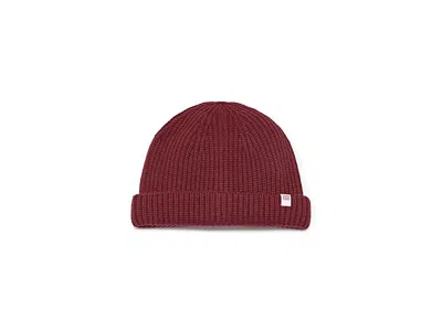 Topo Designs Global Beanie Beanies Maroon, Wool/nylon/merino In Burgundy