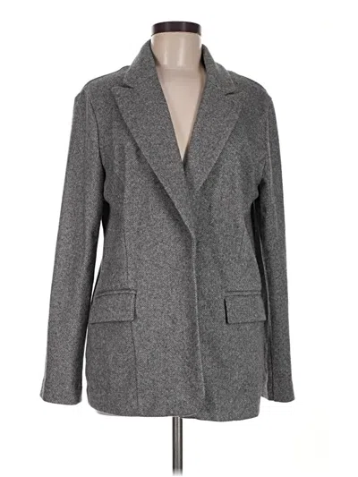 Pre-owned Topshop Blazer Jacket In Gray