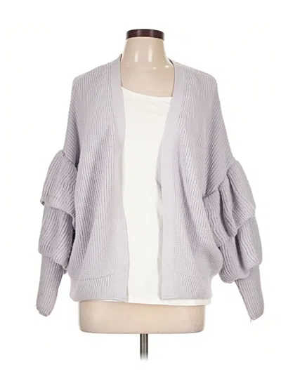 Pre-owned Topshop Cardigan Sweater In Gray
