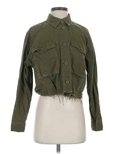 Pre-owned Topshop Jacket In Green