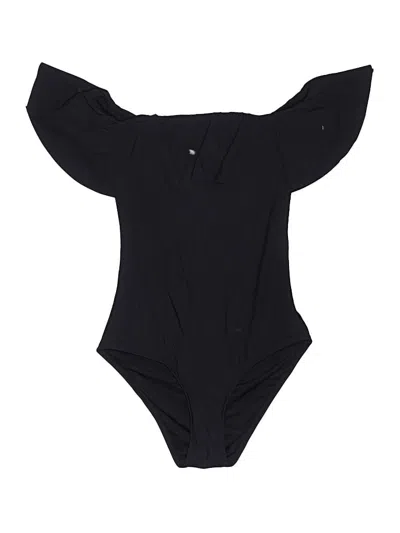 Pre-owned Topshop One Piece Swimsuit In Black