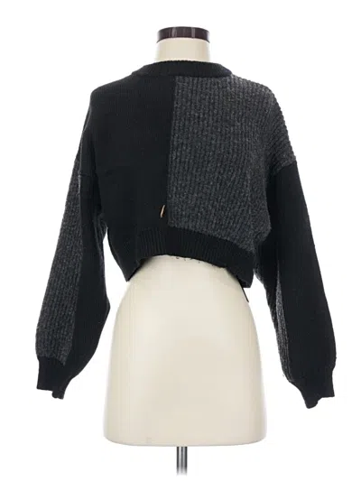 Pre-owned Topshop Pullover Sweater In Black