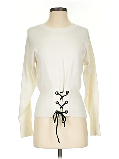 Pre-owned Topshop Pullover Sweater In Ivory