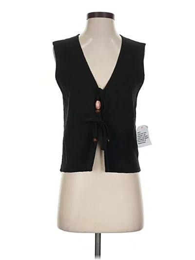 Pre-owned Topshop Sweater Vest In Black
