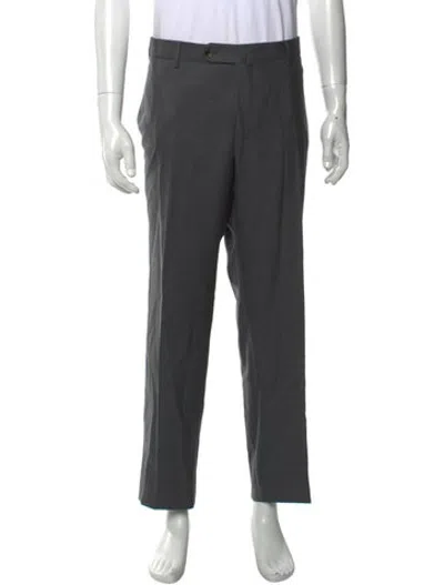 Pre-owned Torino Virgin Wool Dress Pants In Grey