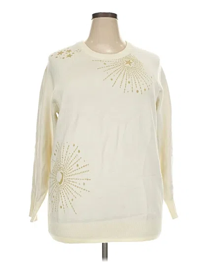 Pre-owned Torrid Pullover Sweater In Ivory