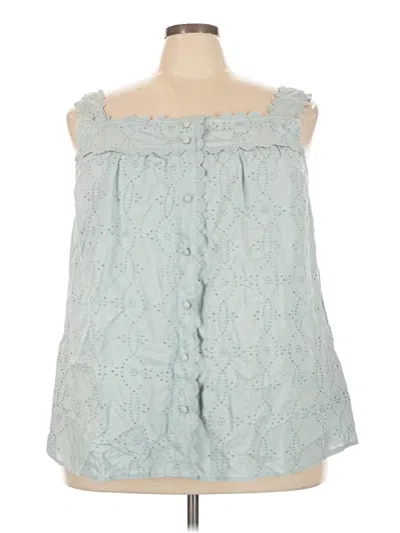 Torrid Sleeveless Blouse In Blue