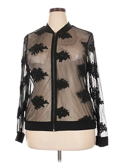 Pre-owned Torrid Track Jacket In Black