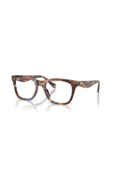 Tory Burch 52mm Square Optical Glasses In Multi