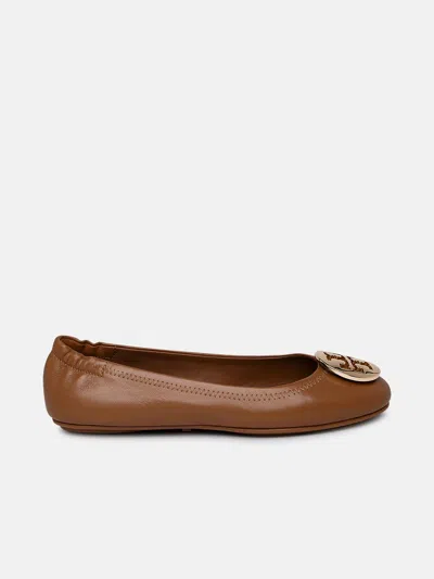 Tory Burch Ballerina Minnie In Brown