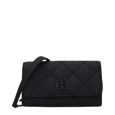 Tory Burch Black Leather Clutch Women's Bag