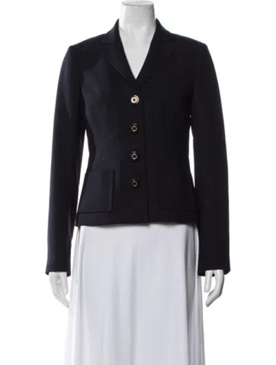 Pre-owned Tory Burch Blazer In Blue