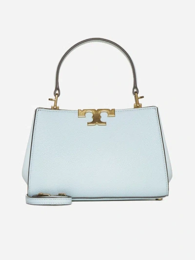 Tory Burch Eleanor Leather Mini Satchel Bag In Sky