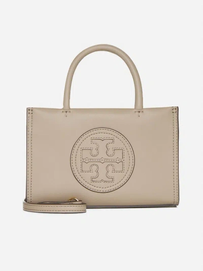 Tory Burch Ella Bio Faux Leather Mini Tote Bag In Clay