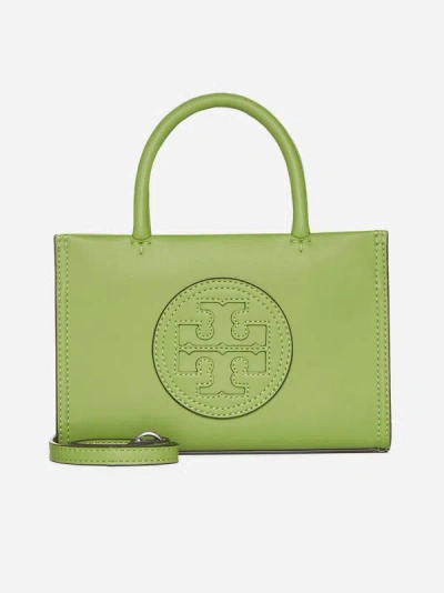 Tory Burch Ella Bio Faux Leather Mini Tote Bag In Wheatgrass