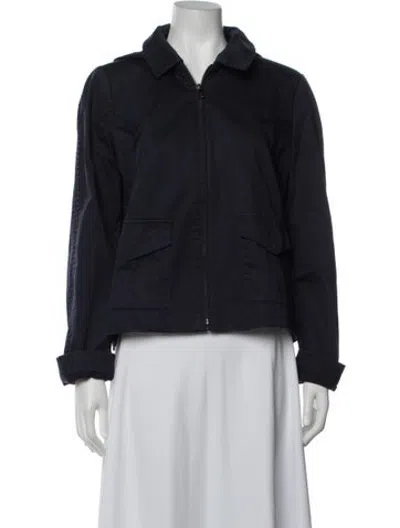Pre-owned Tory Burch Jacket In Blue