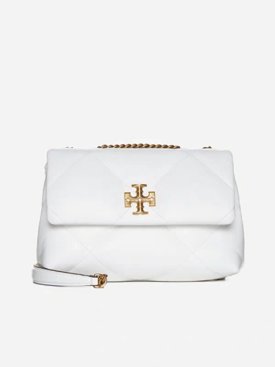 Tory Burch Kira Quilted Leather Convertible Small Bag In White