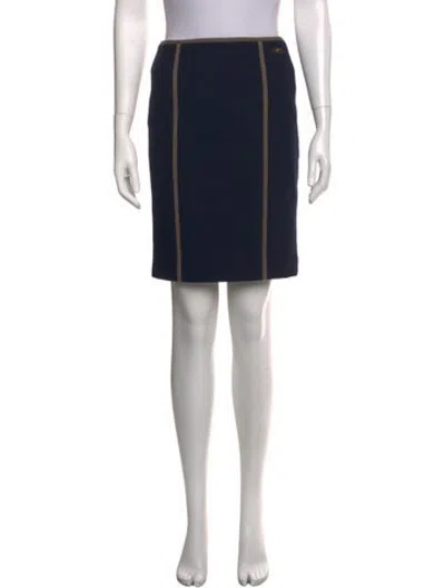 Pre-owned Tory Burch Mini Skirt In Black
